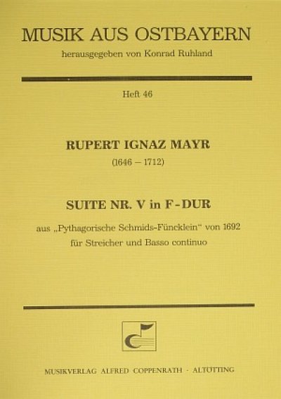 R.I. Mayr: Suite Nr. V in F-Dur, StroBc (Part.)