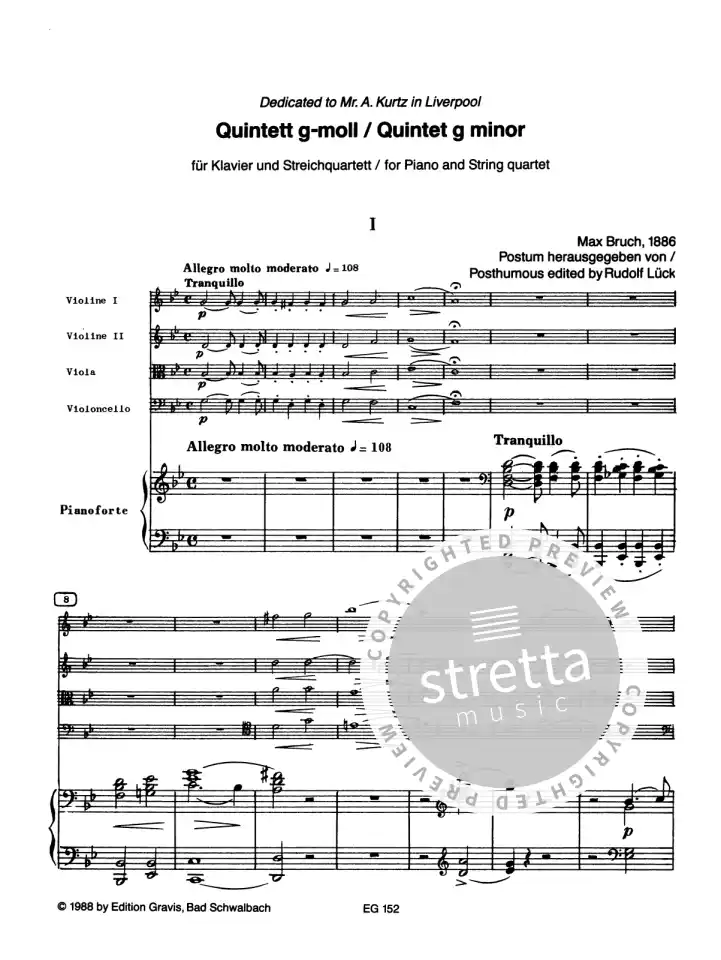 M. Bruch: Quintett G-Moll Musica Mundi 14 (1)