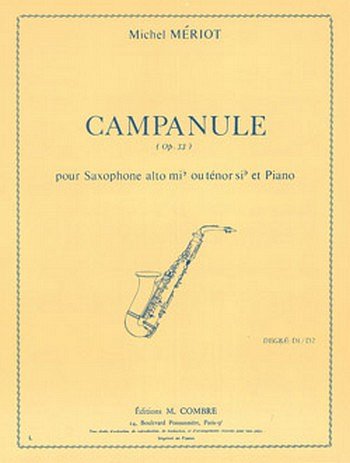 M. Meriot: Campanule Op.33, SaxKlav (KlavpaSt)