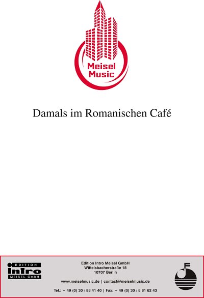 DL: W. Kollo: Damals im Romanischen Café, GesKlav