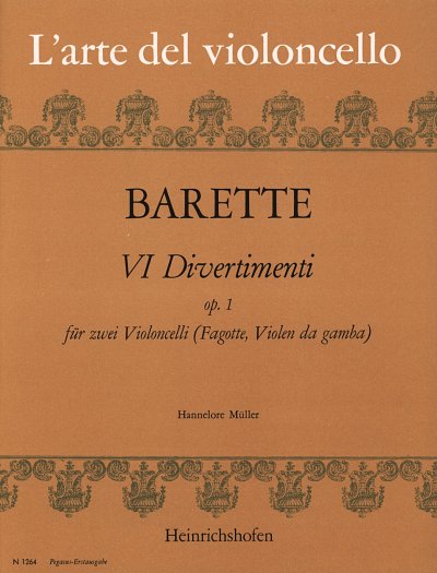 A. Barette: 6 Divertimenti op. 1, 2Vc/Vdg/Fg (Sppa)