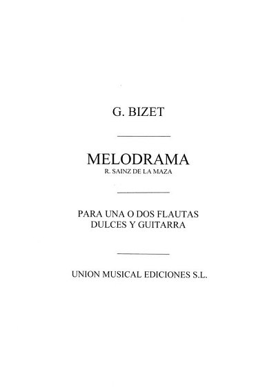 G. Bizet: Melodrama From L'Arlesienne, FlGit (Bu)