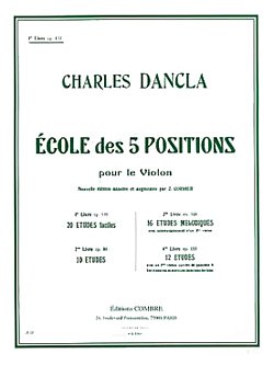 C. Dancla: Ecole 5 positions Vol.1 Op.122 (20 études f, Viol