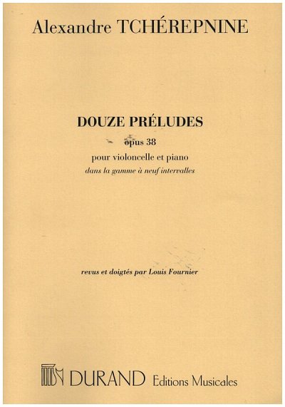 12 Preludes Op 38 Vlc-Piano (Rev.Fournier (Part.)
