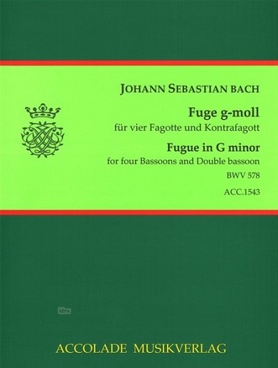 J.S. Bach: Fuge fuer 4 Fagotte und Kontrafagott g-Mol (Pa+St