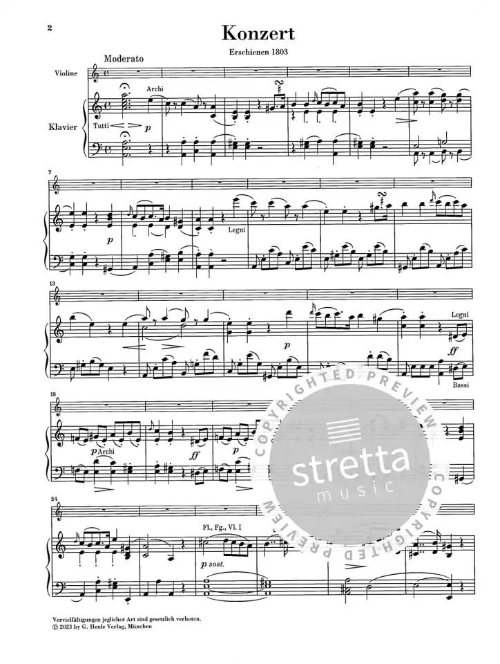 G.B. Viotti: Violinkonzert Nr. 22 a-moll, VlOrch (KASt) (1)