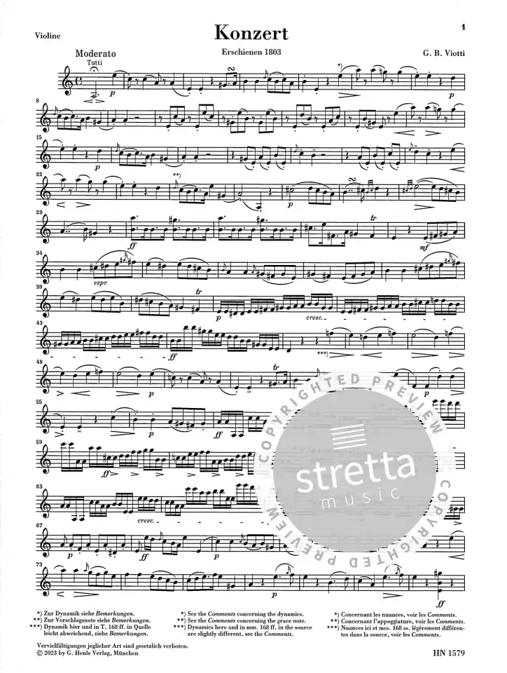 G.B. Viotti: Violinkonzert Nr. 22 a-moll, VlOrch (KASt) (4)