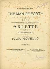 I. Novello y otros.: The Man Of Forty (from 'Arlette')