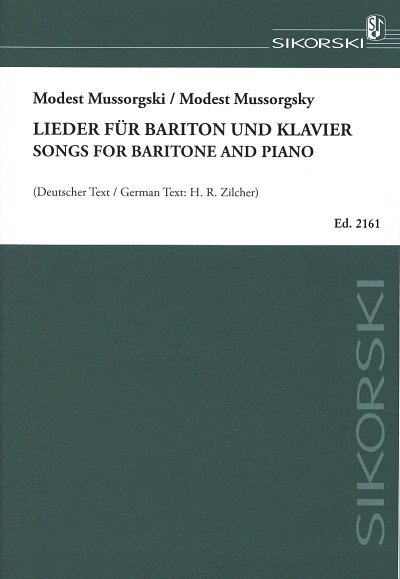 M. Mussorgski: Lieder für Bariton und Klavier, GesBrKlav