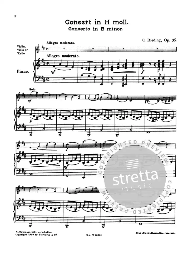 O. Rieding: Concerto h-Moll op. 35, VlKlav (KlavpaSt) (1)