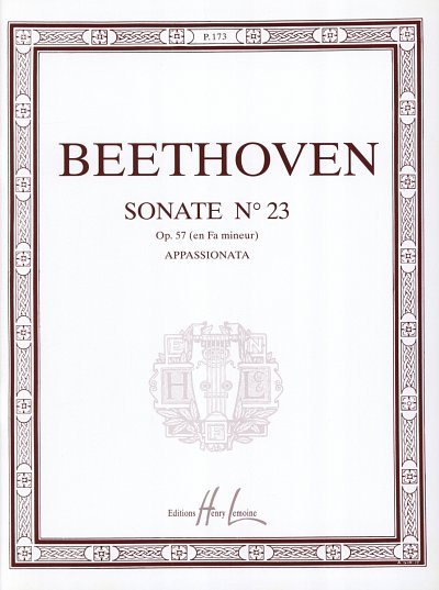 L. v. Beethoven: Sonate n°23 en fa min. Op.57, Klav