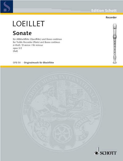 H. Loeillet, Jean Baptiste (John): Sechs Sonaten