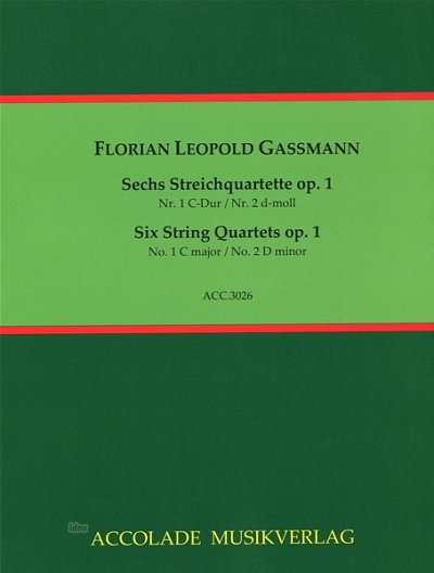 F. Gassmann: 6 Streichquartette Nr.1 [C] und 2, 4Str (Pa+St)