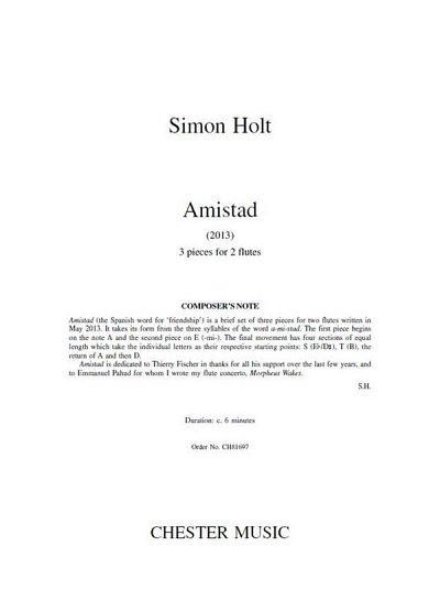 S. Holt: Simon Holt: Amistad