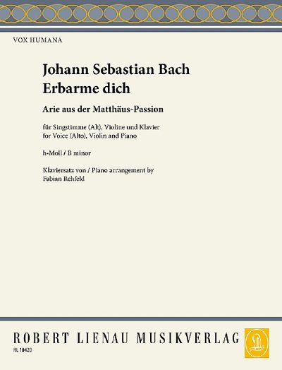 DL: J.S. Bach: Erbarme dich (Pa+St)