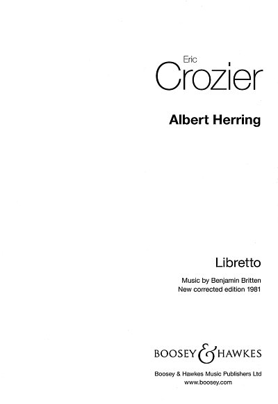 B. Britten: Albert Herring - Libretto (Txtb)