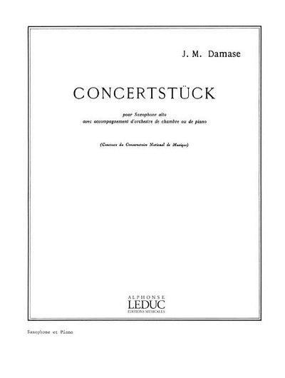 J.-M. Damase: Concertstück, ASaxKlav (Part.)