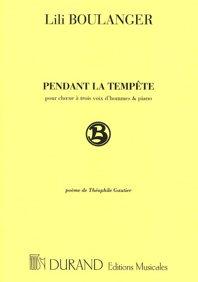 L. Boulanger: Pendant La Tempete , MchKlav (Part.)