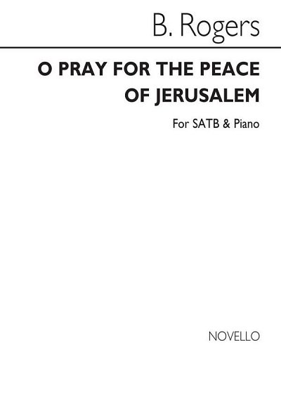 O Pray For The Peace Of Jerusalem, GchKlav (Chpa)