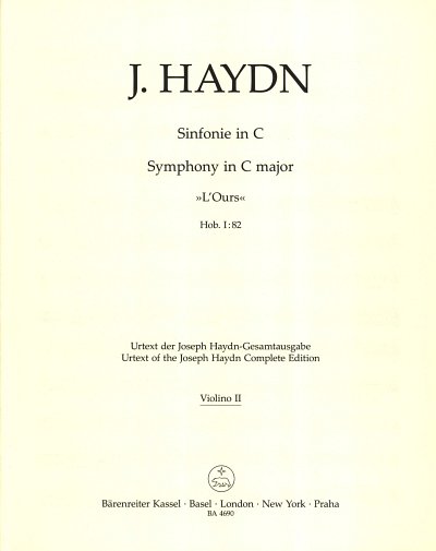 J. Haydn: Sinfonie C-Dur Hob. I:82, Sinfo (Vl2)