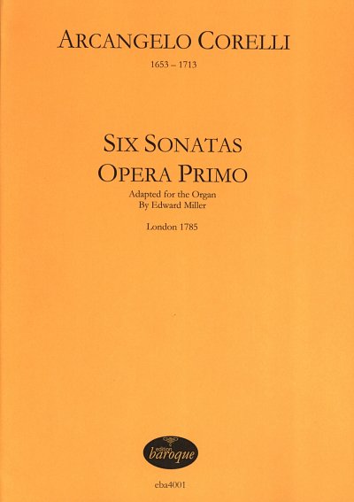 A. Corelli: Six Sonatas Opera Primo, OrgmCemKlv