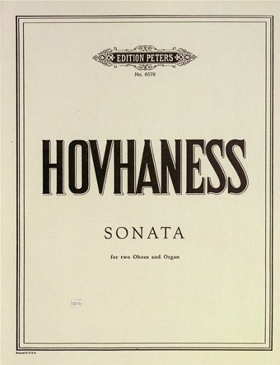 A. Hovhaness: Sonate Op 130