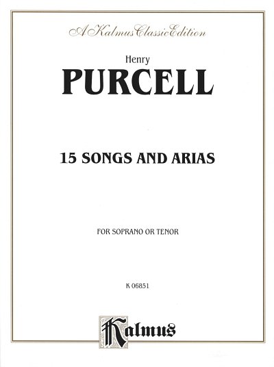H. Purcell: 15 Songs and Arias, GesKlav (Klavpa)