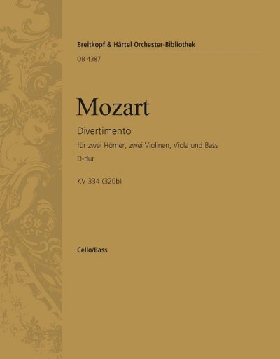 W.A. Mozart: Divertimento 17 D-Dur Kv 334 (320b)