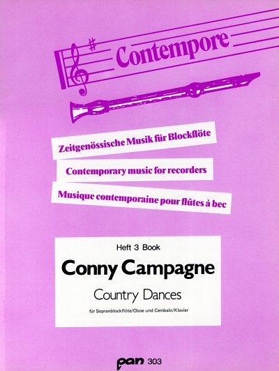 Campagne, Conny: Country Dances fuer Sopranblockfloete / Obo