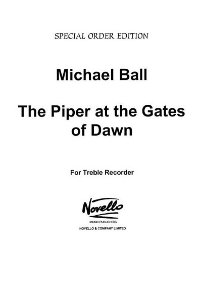 M. Ball: The Piper At The Gates Of Dawn