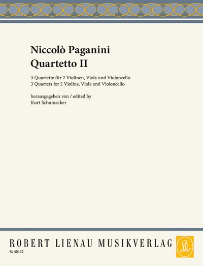 DL: N. Paganini: Quartett Nr. 2, 2VlVaVc (Pa+St)