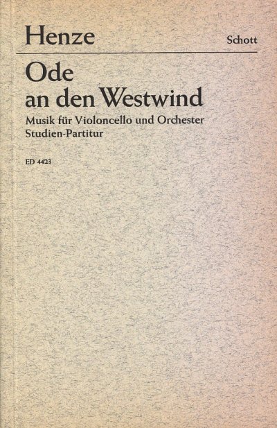 H.W. Henze: Ode an den Westwind , VcOrch (Stp)