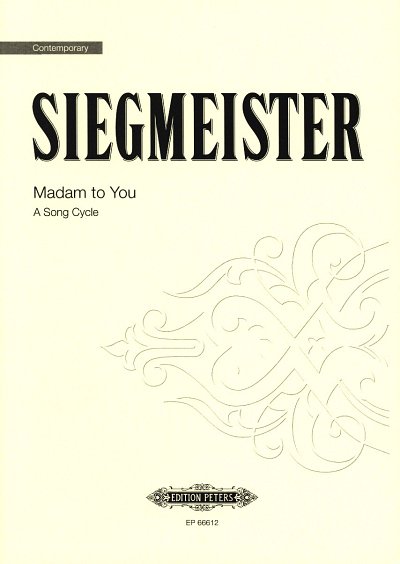 Siegmeister Elie: Madam To You