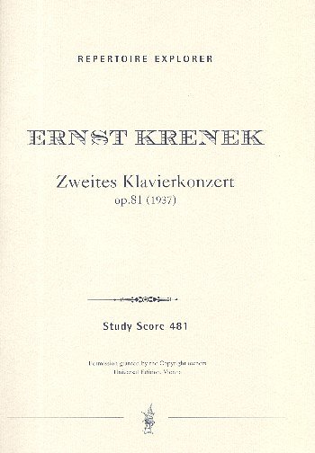 E. Krenek: Zweites Klavierkonzert op. 81