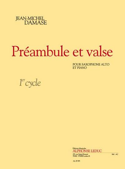 J.-M. Damase: Preambule Et Valse, ASaxKlav (Bu)