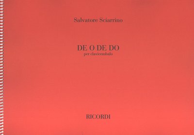 AQ: S. Sciarrino: De O De Do (Part.) (B-Ware)