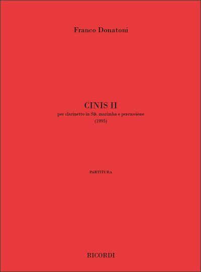 F. Donatoni: Cinis II (Part.)