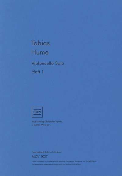T. Hume: Violoncello Solo 1, Vc