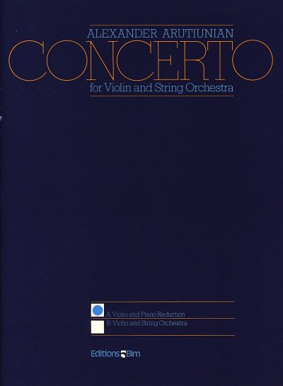 A. Arutjunjan: Concerto pour violon et orchestre à cordes