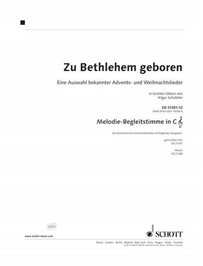 H. Schallehn: Zu Bethlehem geboren, Gch4;Varens (MelbeglC)