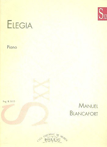 M. Blancafort: Elegia a Frederic Mompou, Klav