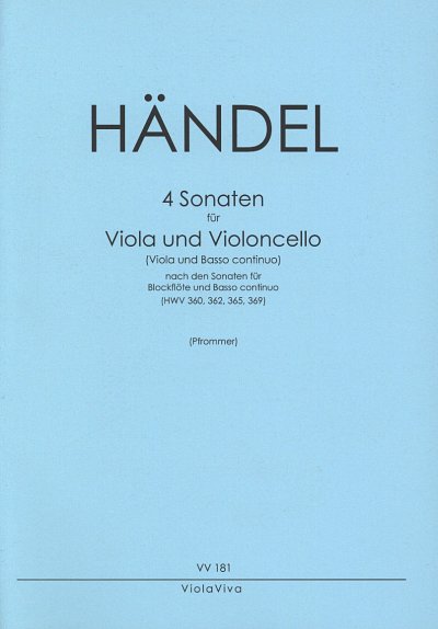 G.F. Haendel: 4 Sonaten, Violine, Violoncello