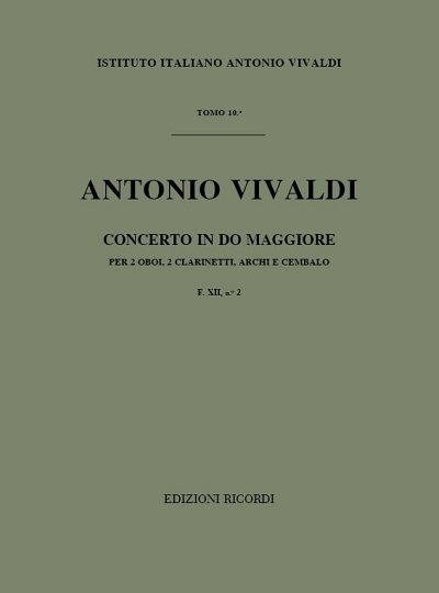 Concerto Per Strumenti Diversi, Archi E B.C.: In (Part.)