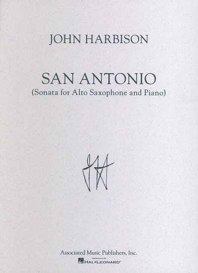 J. Harbison: San Antonio Sonata, ASaxKlav (Bu)