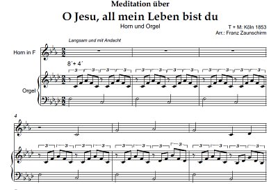 DL: (Traditional): O Jesu, all mein Leben bist , HrnOrg (Par