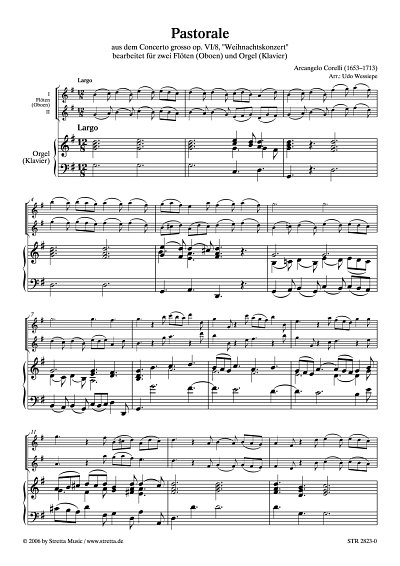 DL: A. Corelli: Pastorale aus dem Concerto grosso op. VI/8, 