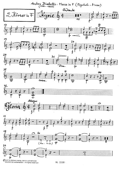 A. Diabelli: Messe in F op. 49