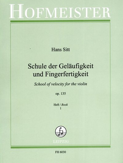 H. Sitt: Schule der Geläufigkeit op.135 Band 1, Viol
