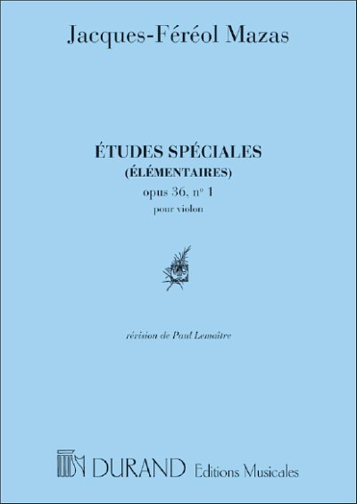 Études Spéciales (élémentaires), Op.36, No.1 , Viol