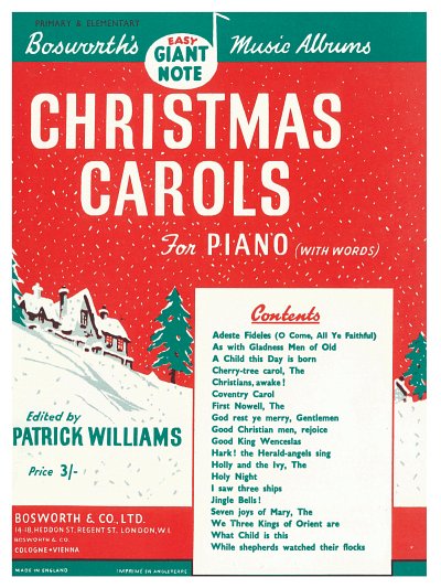 P. Williams: Christmas Carols For Piano With Words , GesKlav